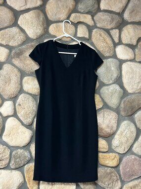 Bianca Nygård Black Pinstripe Dress Size Small Career Office Business Dress